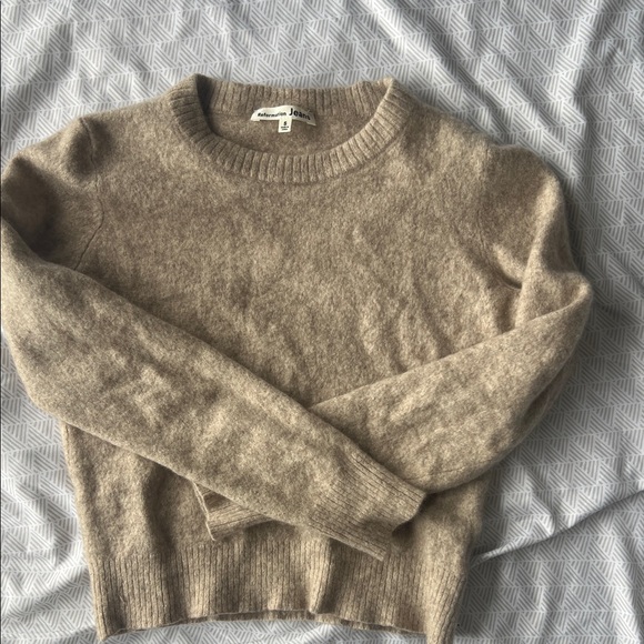 Reformation Sweaters - Reformation jeans cashmere  Taupe Crew Neck Sweater